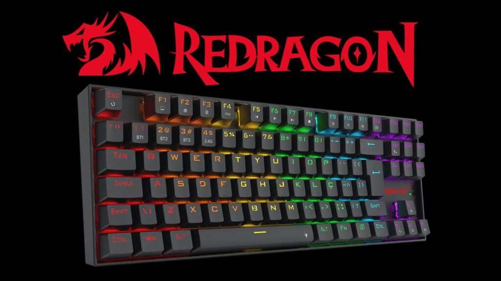Teclado Mecânico Gamer Redragon Kumara Elite K552 com iluminação estilizada