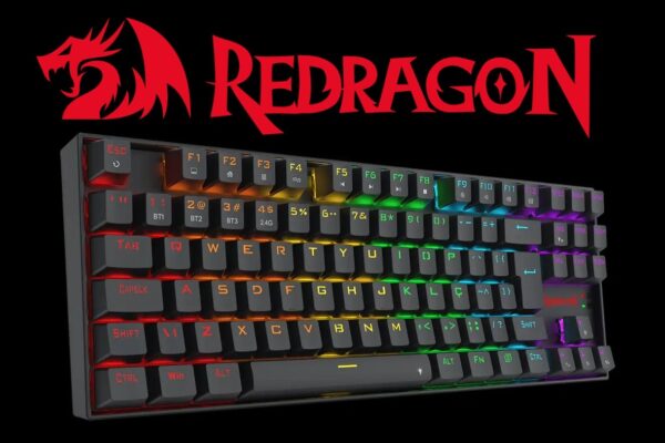 Teclado Mecânico Gamer Redragon Kumara Elite K552 com iluminação estilizada