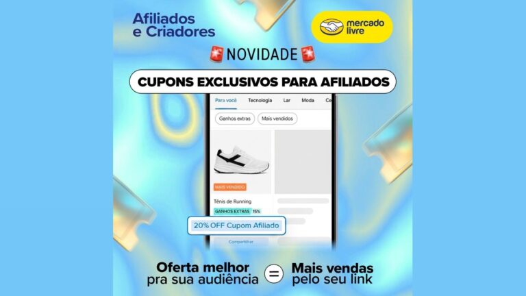 Mercado Livre Lança Cupons Exclusivos para Afiliados e Criadores: Entenda Como Funciona e os Benefícios para Compradores e Criadores