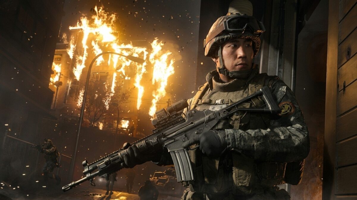 Soldado em combate tático de Call of Duty Modern Warfare 4 no Nintendo Switch 2