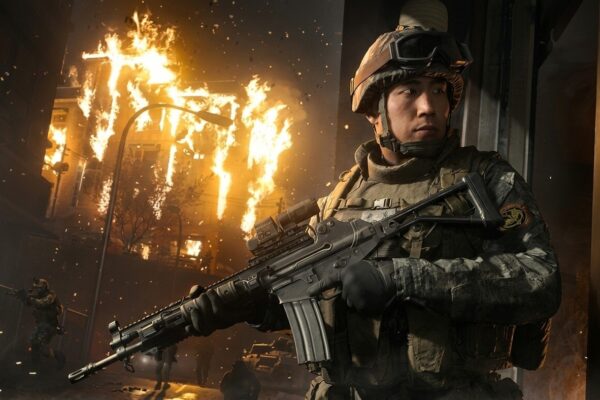 Soldado em combate tático de Call of Duty Modern Warfare 4 no Nintendo Switch 2