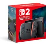 Console Nintendo Switch 2 em destaque com embalagem oficial e selo de oferta especial na Amazon