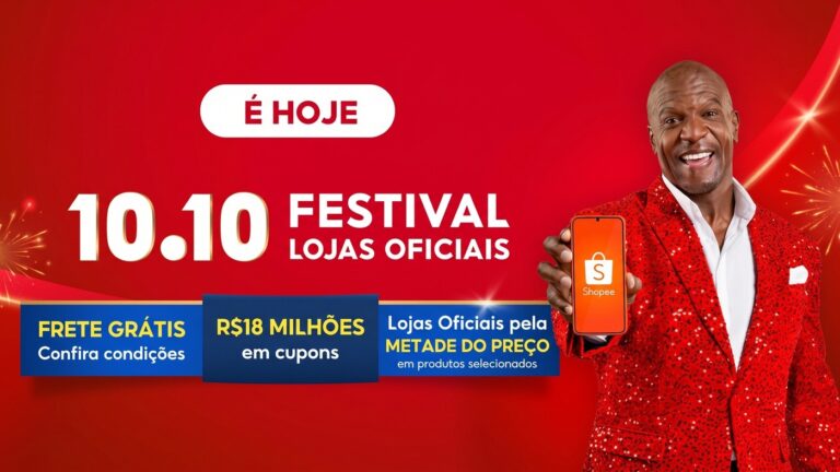 Shopee ativa 9 cupons de desconto na página oficial do festival 10.10