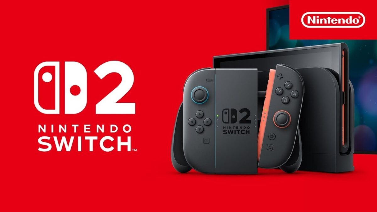 Console Nintendo Switch 2 com controles Joy-Con e dock oficial em alta definição