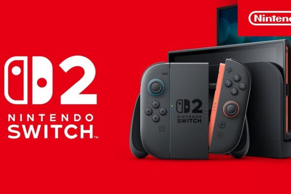 Console Nintendo Switch 2 com controles Joy-Con e dock oficial em alta definição
