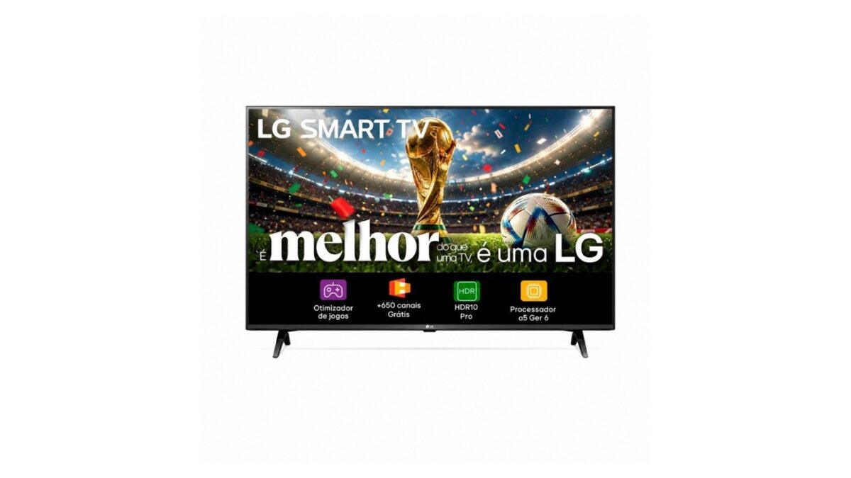 Smart TV LG 43 polegadas Full HD 43LR6700PSA em oferta na Shopee