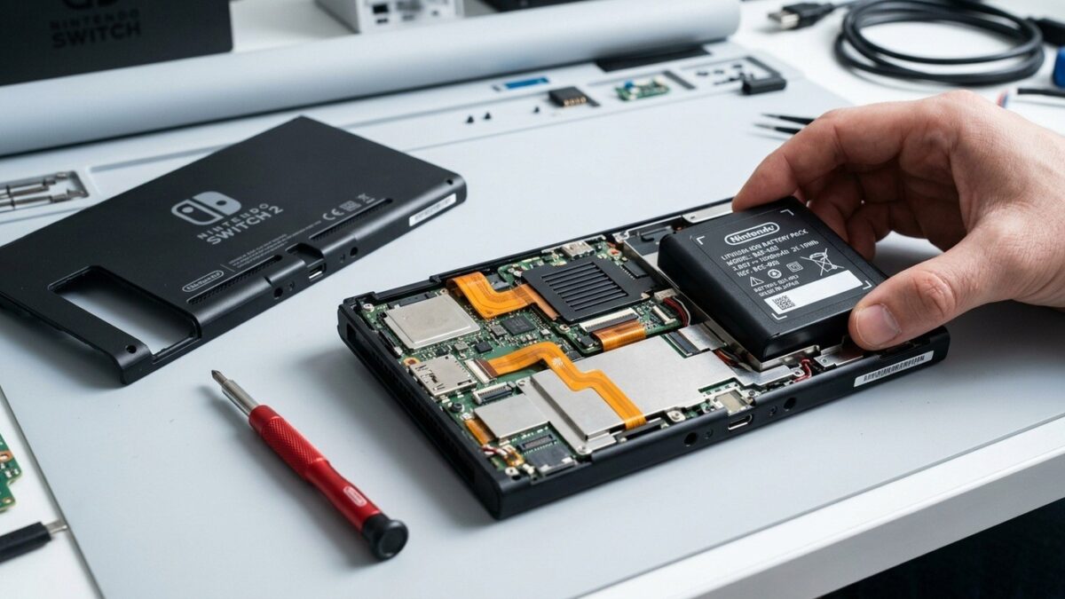 Nintendo Switch 2 Terá Bateria de Troca Fácil pelo Próprio Usuário; Nintendo Publica Guia Oficial