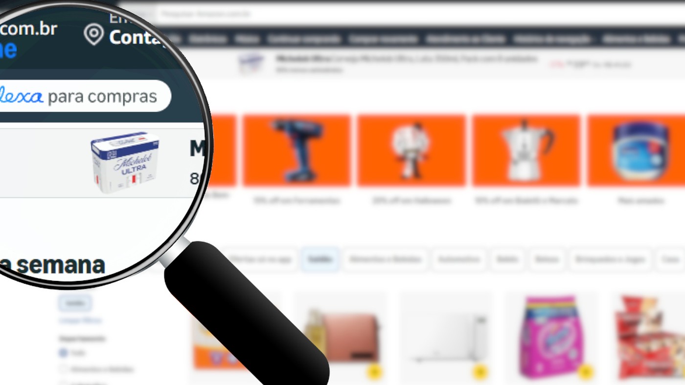 Interface da Alexa para Compras no aplicativo Amazon Shopping